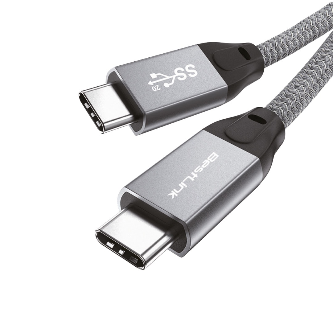 Cable de carga USB tipo C a C, carga rápida de 100W, 20Gb, 4K, 2 m Mod. BL-CHCB2020GB1