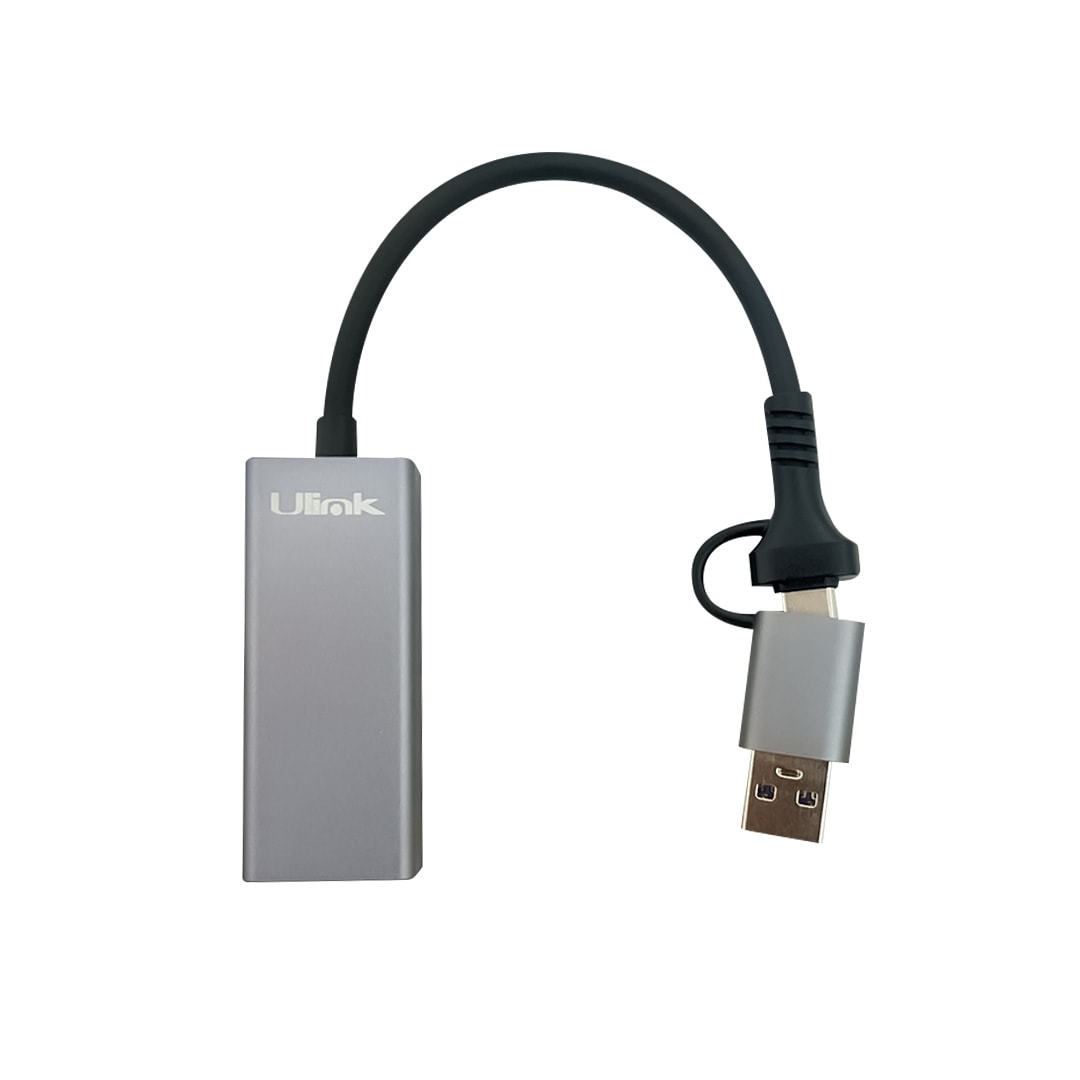 Adaptador USB tipo C/A a Gigabit (10/100/1000) / mod. UL-GBUSBCA2