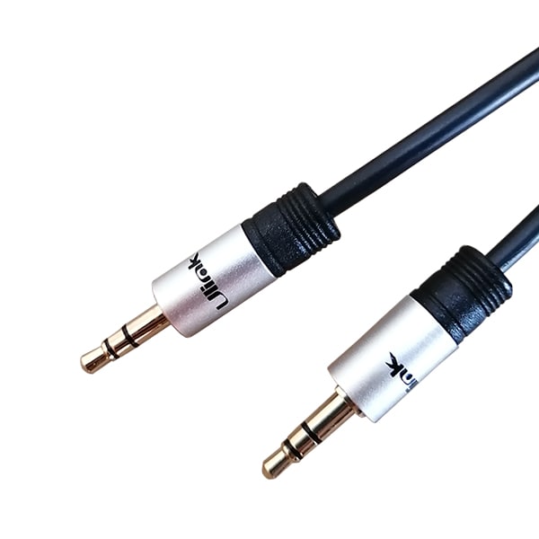 Cable de audio 3,5mm a 3,5mm M-M de 1,8 mts de alta fidelidad / UL-PROAD35353