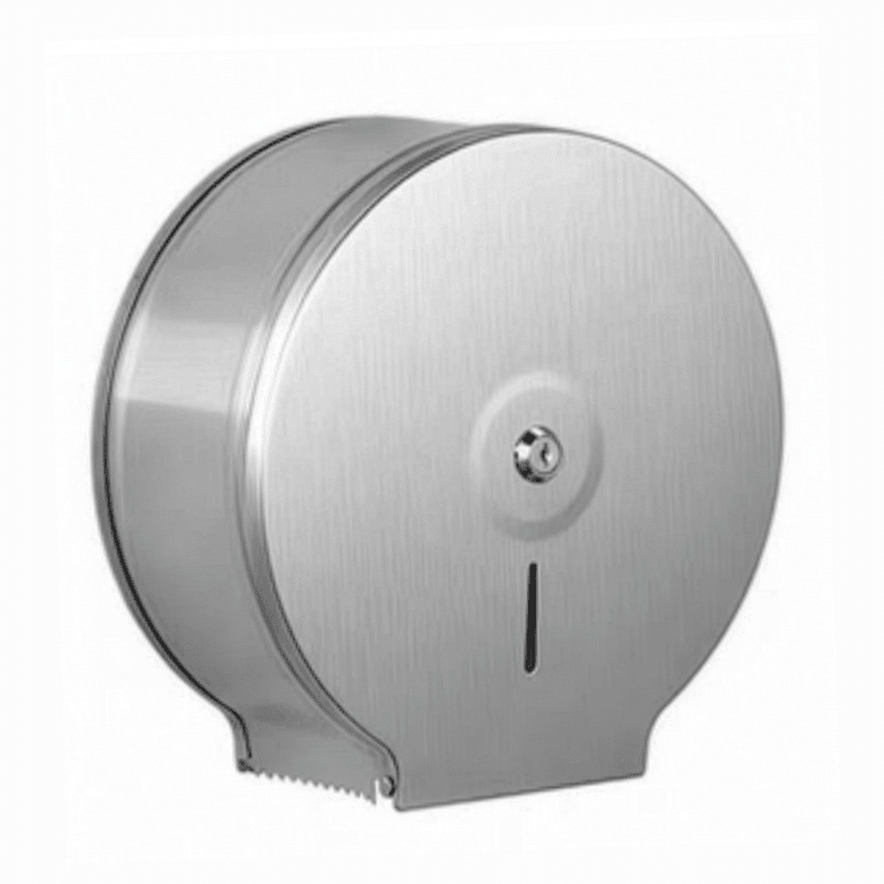 Dispensador Papel Higiénico Acero Inoxidable Con Llave Taumm1