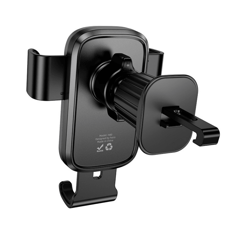 Soporte De Auto Rejilla Hoco H80 Negro2