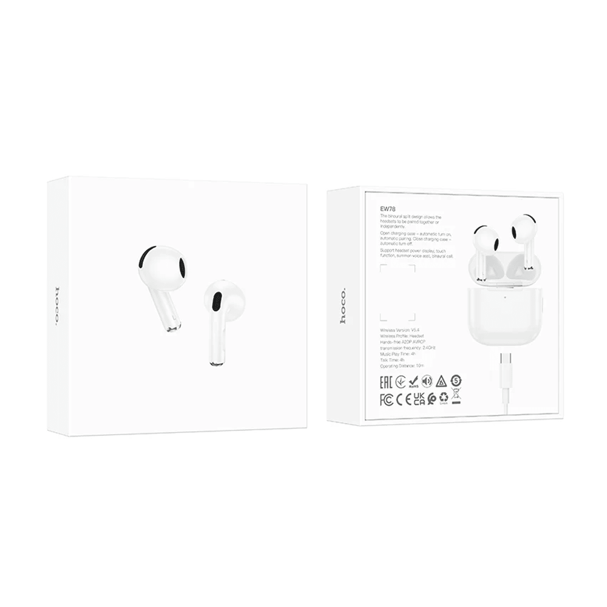 Airpods Hoco EW78 Blanco2