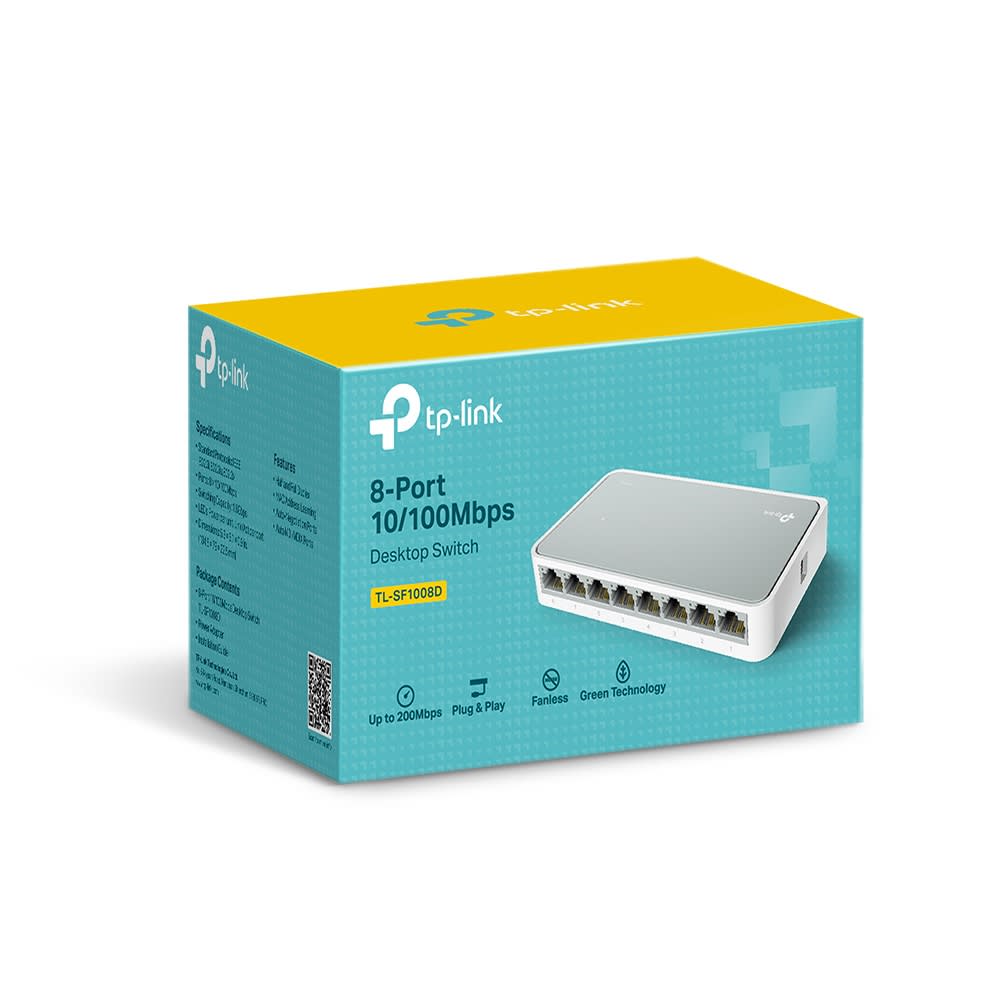 Switch de 8 puertos 10/100Mbps TP-Link LS1008 serie LiteWave1