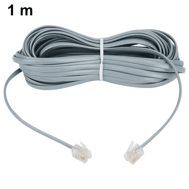 Cable telefónico a extensión telefónica modular macho, cable telefónico con conector RJ11 estándar y1