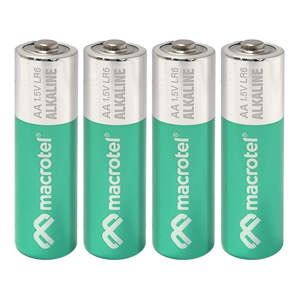 Macrotel Pack 4 pilas Alcalinas AA2