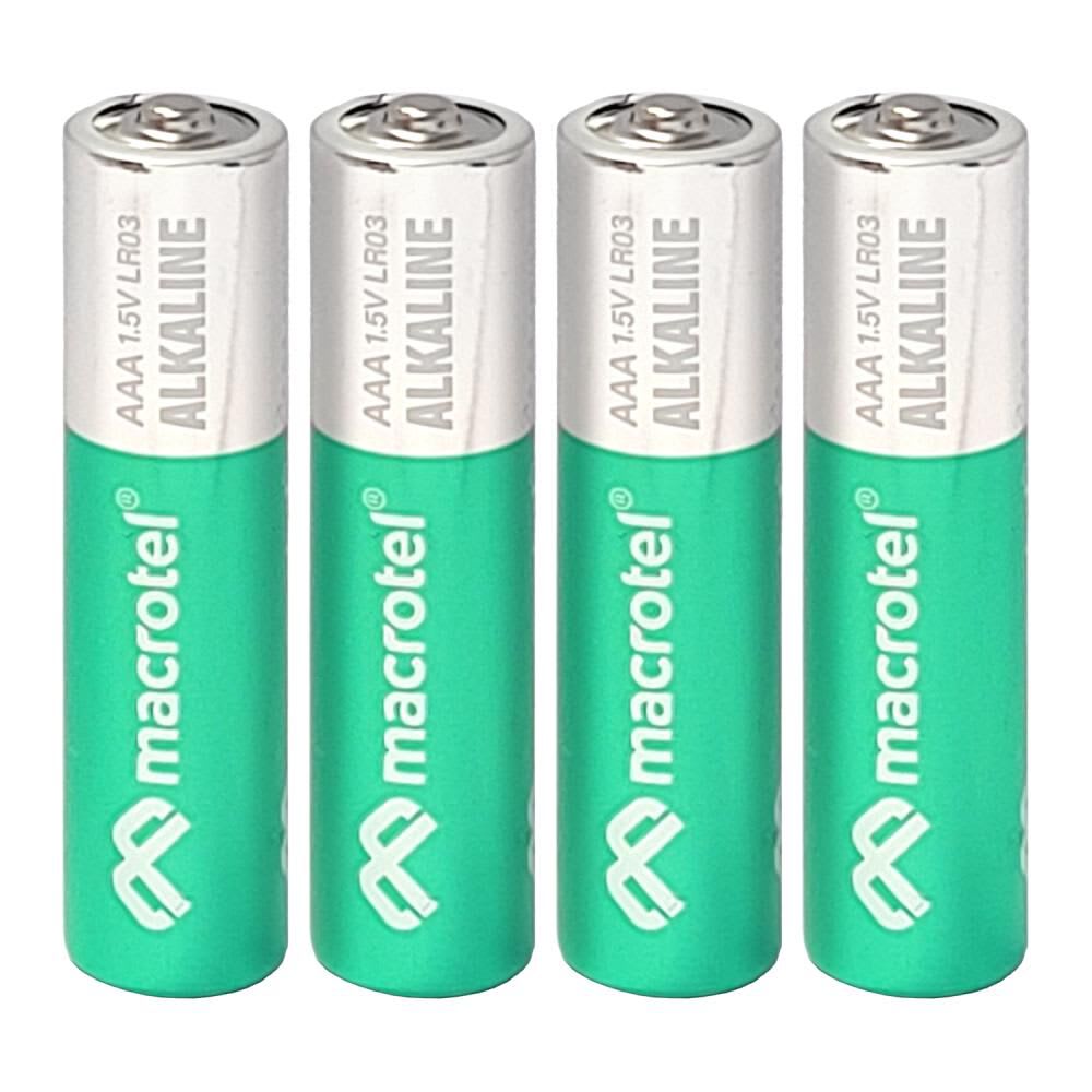 Macrotel Pack 4 pilas Alcalinas AAA2