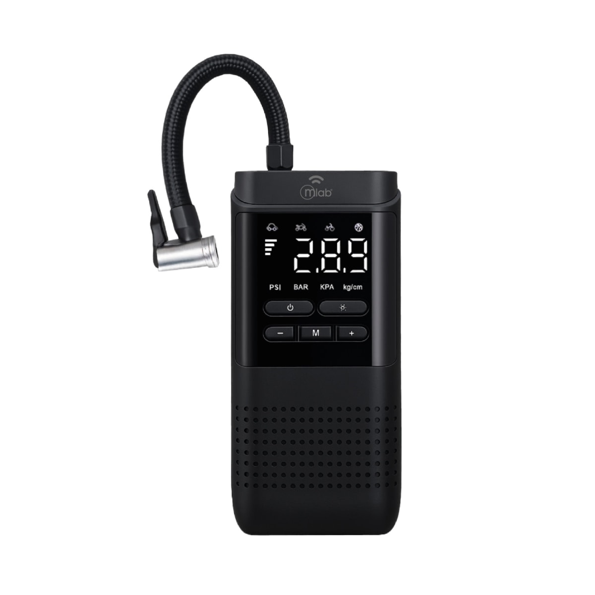 Compresor Powerbank Portatil Air Mlab 4000 Mah Linterna Negro1
