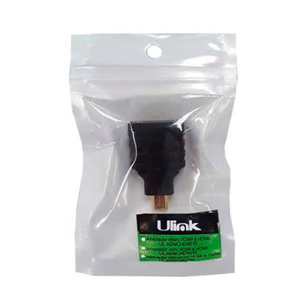 Adaptador micro HDMI 1080p macho a HDMI hembra / UL-ADMCHD40101