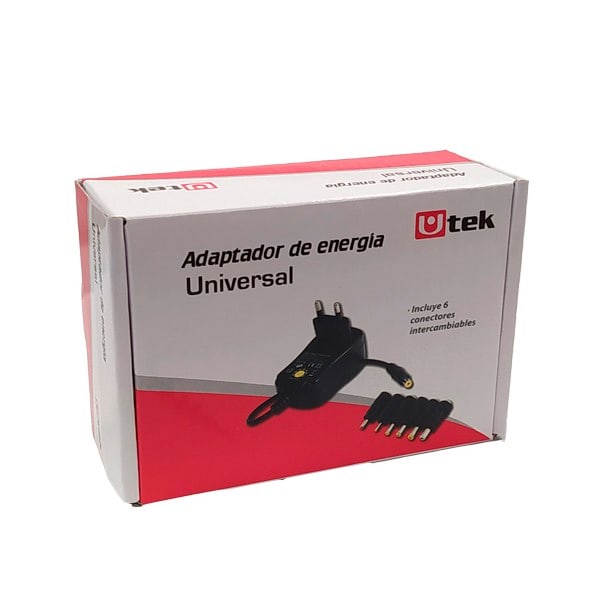 Adaptador universal de energía 3/4.5/5/6/7.5/9/12V 2A y 7 conectores / UT-UCH243