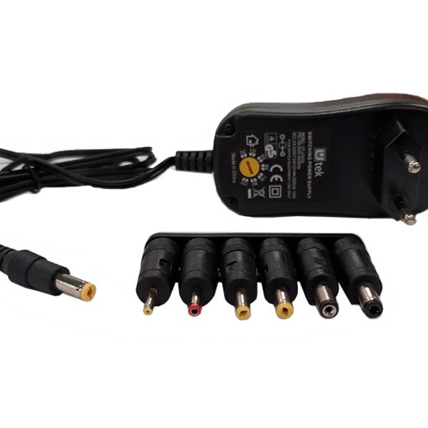 Adaptador universal de energía 3/4.5/5/6/7.5/9/12V 2A y 7 conectores / UT-UCH242