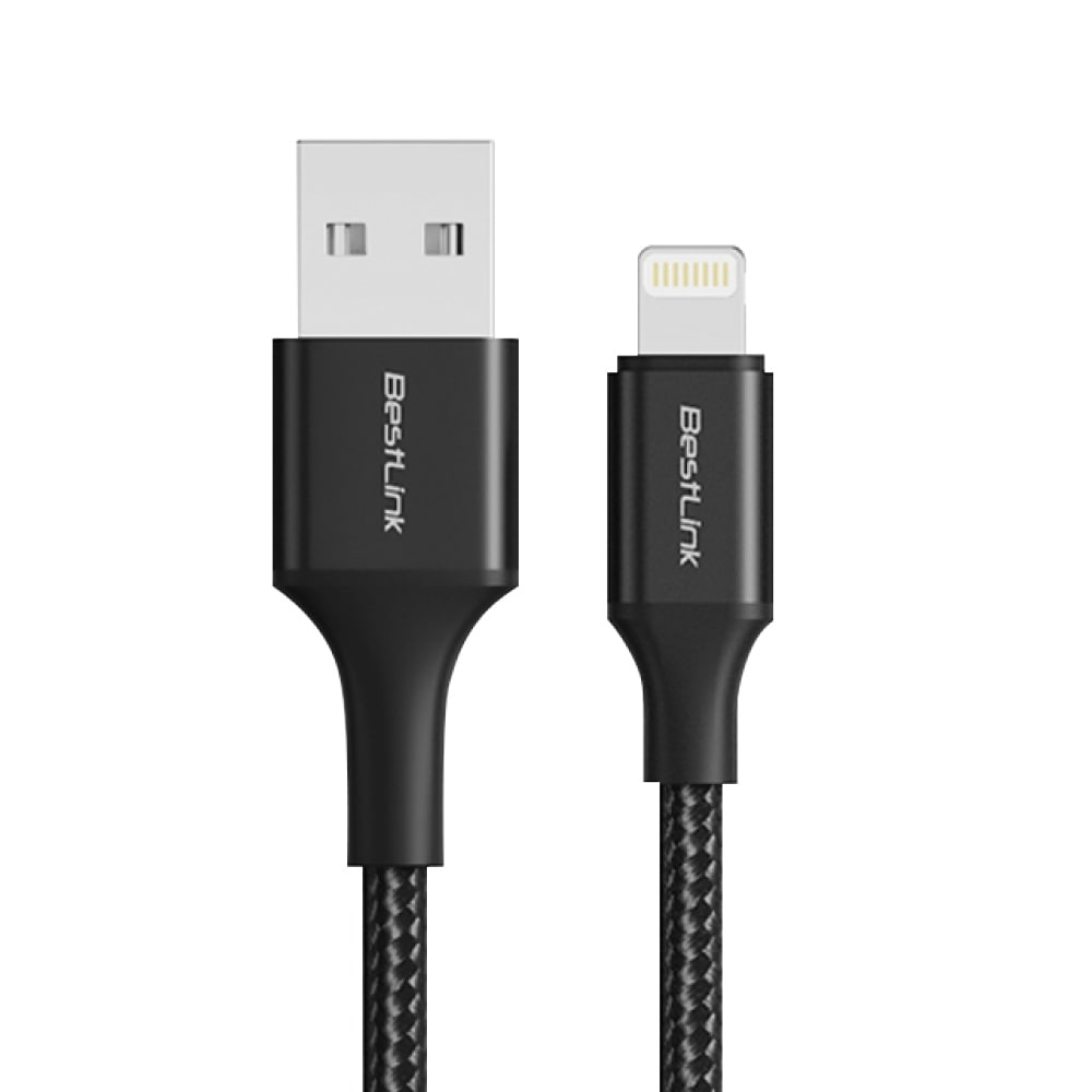 Cable de carga USB-A a Lightning 2,4A Trenzado / Mod. BL-CHCBML41