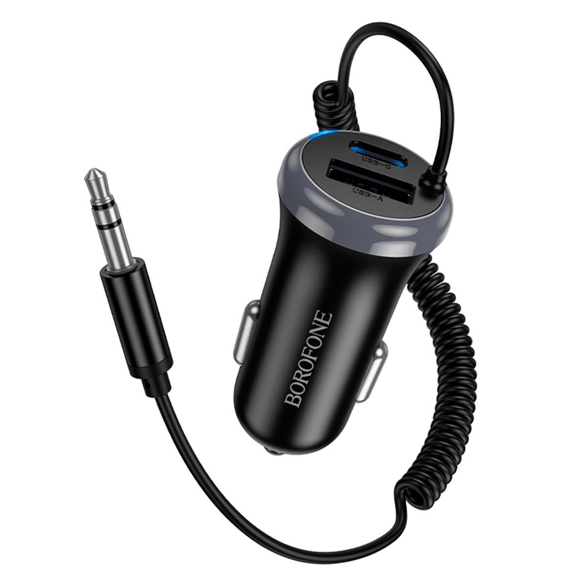 Cargador de Auto y Recibidor Audio Borofone Bc64 Negro1