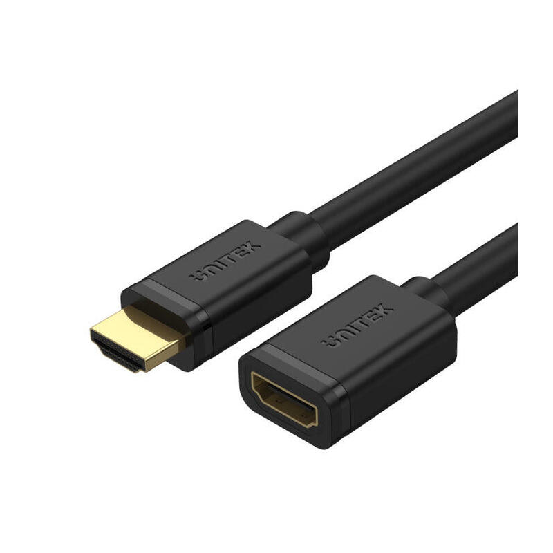 Cable extensión HDMI (M-H) v2.0, 3 mts, negro, 4k@60hz / mod. Y-C166K1