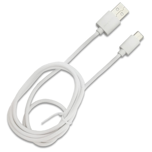 Cable de carga USB tipo C carga rápida de 2,4amp, color blanco, 1 mt / BL-CH0600W3