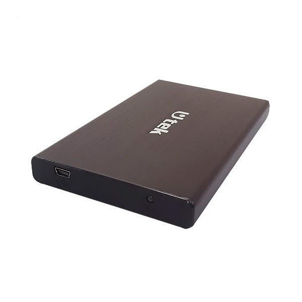 Cofre porta disco duro SATA 2,5 conexión USB 2.0 color negro / mod. UT-HDD020BL2