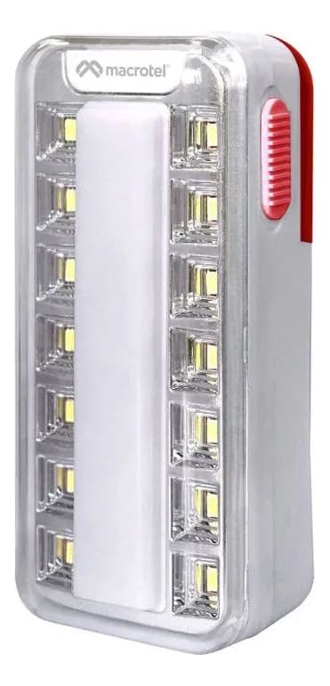 Foco Lampara Emergencia Macrotel 14 Led + 1 Tubo Led Color Blanco2