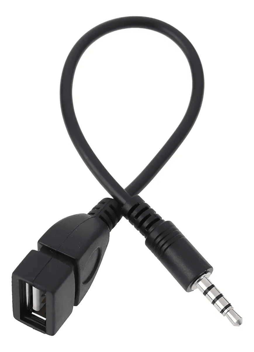 Adaptador De Audio Para Auto Auxiliar Jack Conector Cl1