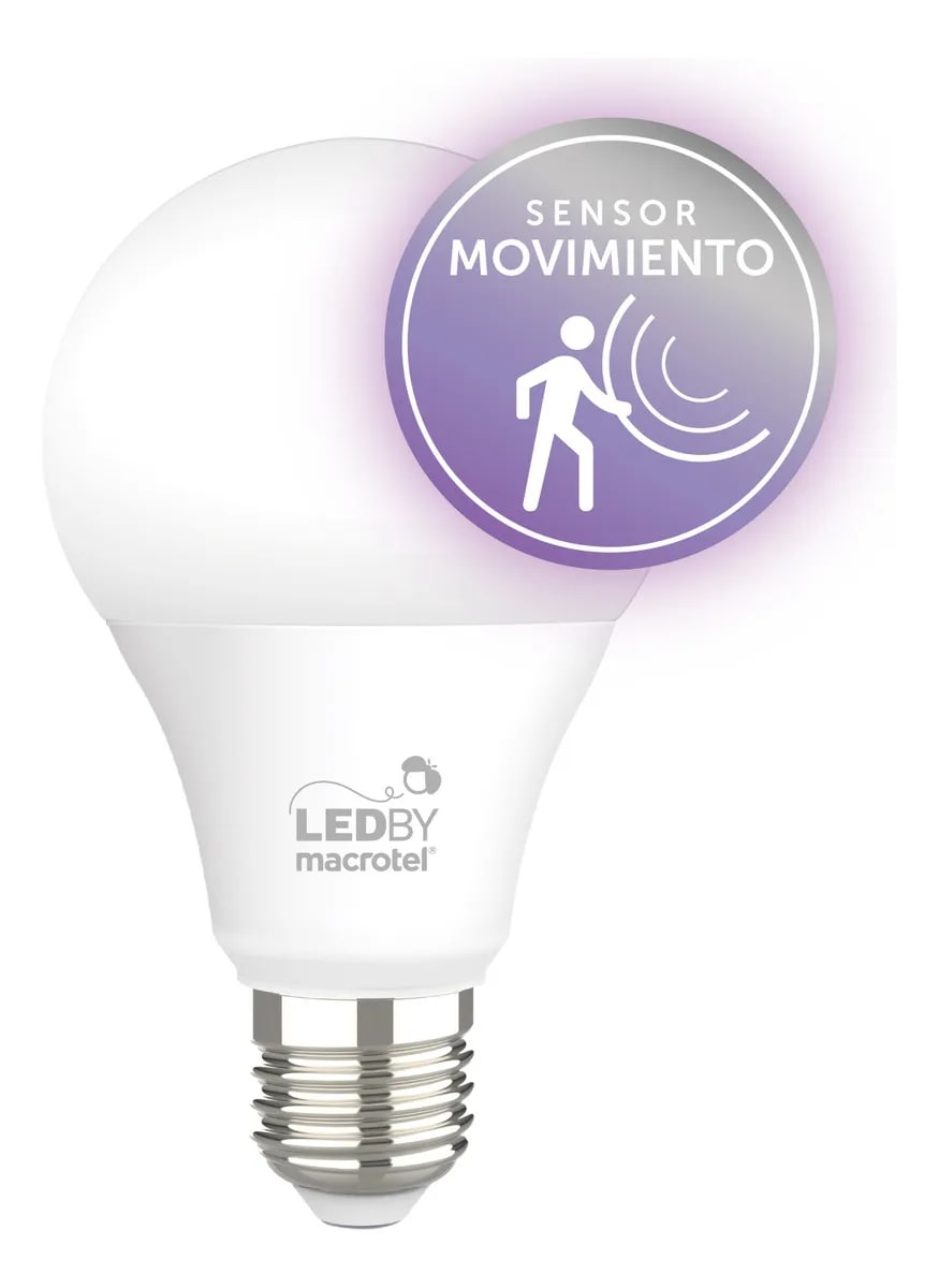 Ampolleta Led a60 con Sensor de Movimiento 7w2
