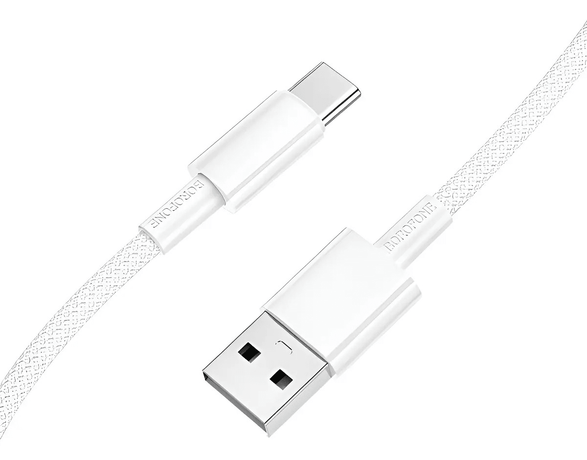 Cable Usb A Tipo C Borofone Bx117 1 Metro Blanco1