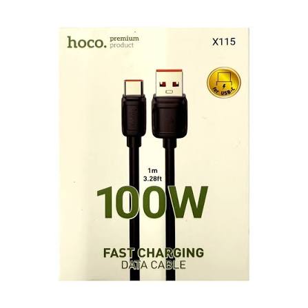 Cable Usb A Tipo C Hoco X115 100w 1 Metro Negro1