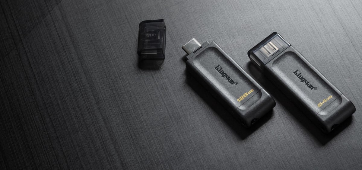 Pendrive Kingston Data Traveler 70, 64GB, USB-C 3.2 Gen 1, Negro2