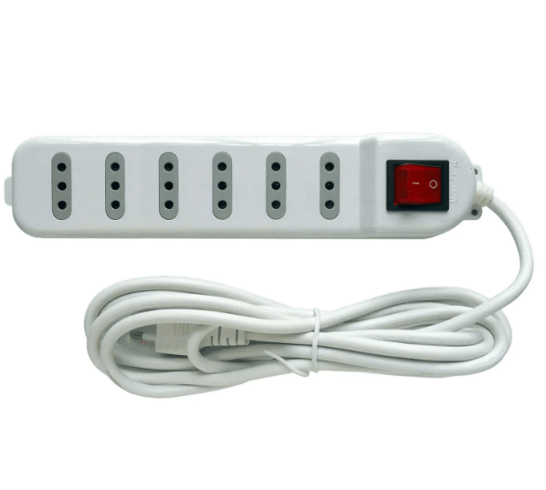 Alargador Zapatilla con Switch - 6 posiciones 3 Mts1