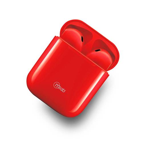 Audífonos Inalámbricos Bluetooth MLAB Air Charge Touch, Color Rojo2