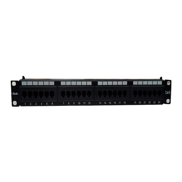 Patch Panel Cat 6, 24 puertos, fluke tested / UL-NTW306242