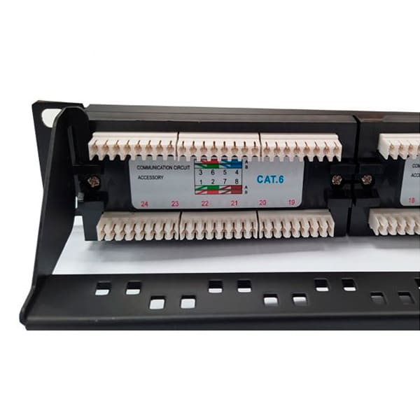 Patch Panel Cat 6, 24 puertos, fluke tested / UL-NTW306241