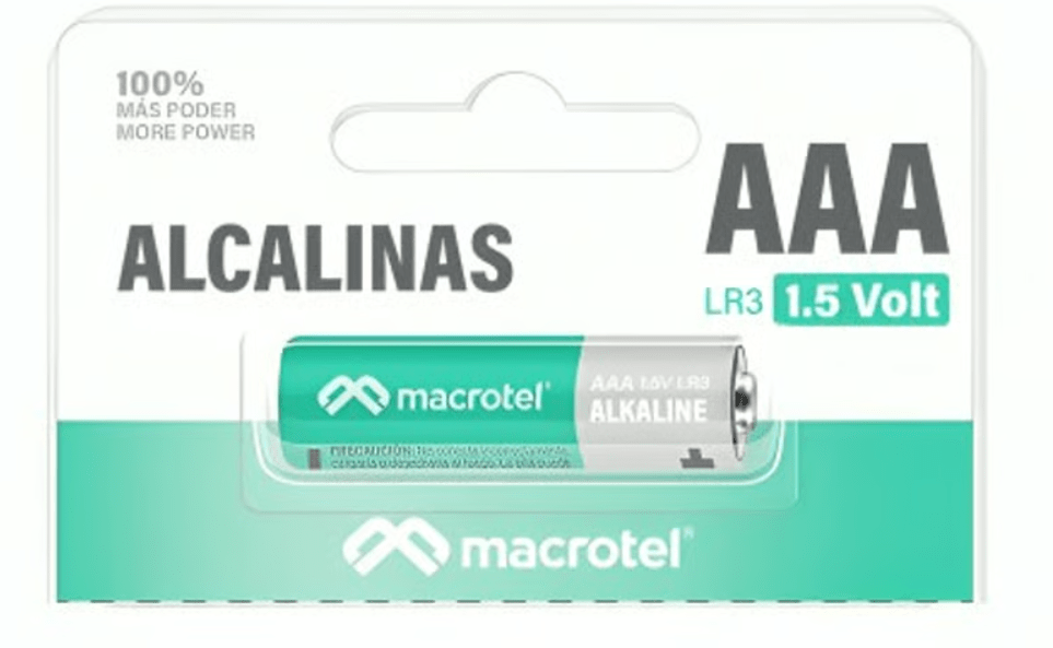Pila Alcalinas AAA Unidad1