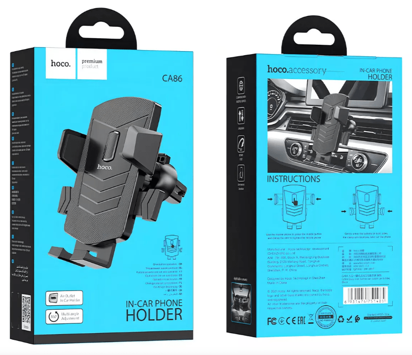 Soporte de Auto Hoco CA86 Davy Negro4