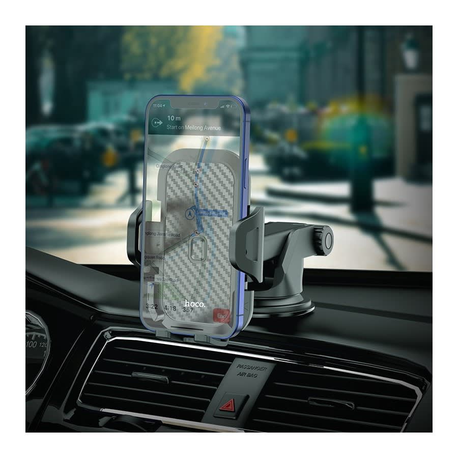 Soporte De Auto Tablero Parabrisas Hoco Ca76 Negro3