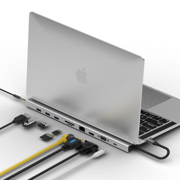 HUB Adaptador multipuerto USB C 10 en 1 / Mod. UL-ADC1012