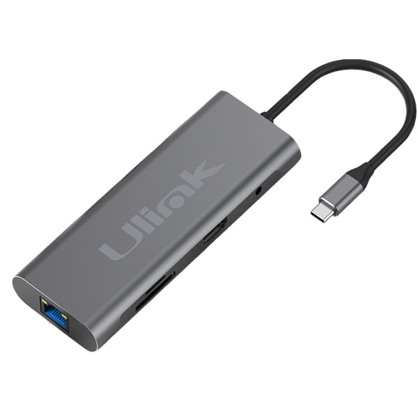 HUB Adaptador multipuerto USB C 9 en 1 / Mod. UL-ADC9011