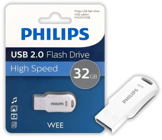 Pendrive Philips Wee 32Gb 2.0 FM32FD110B/973