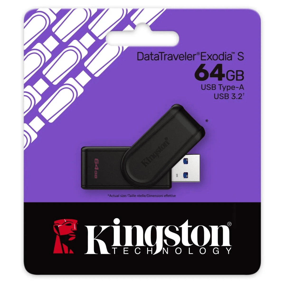 Pendrive 64GB USB 3.2 Kingston Exodia S DataTraveler Negro2