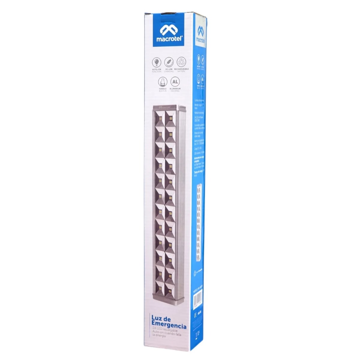 Lámpara De Emergencia 24 Led 6w Macrotel MS4605H4