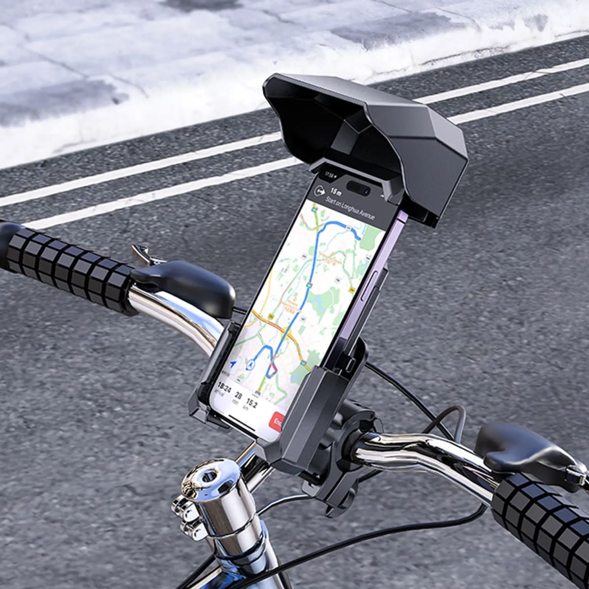 Soporte de celular para Moto Hoco H31 Wild Wolf Negro3