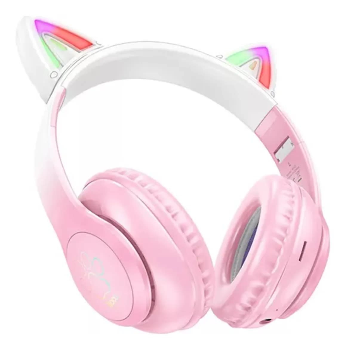 Audifonos Bluetooth Hoco W42 Cat Niños Rosado1