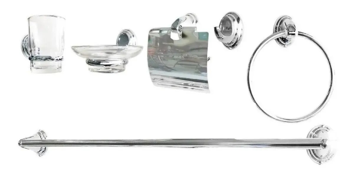 Set Accesorios Baño 6 Piezas Colomba - Taumm2