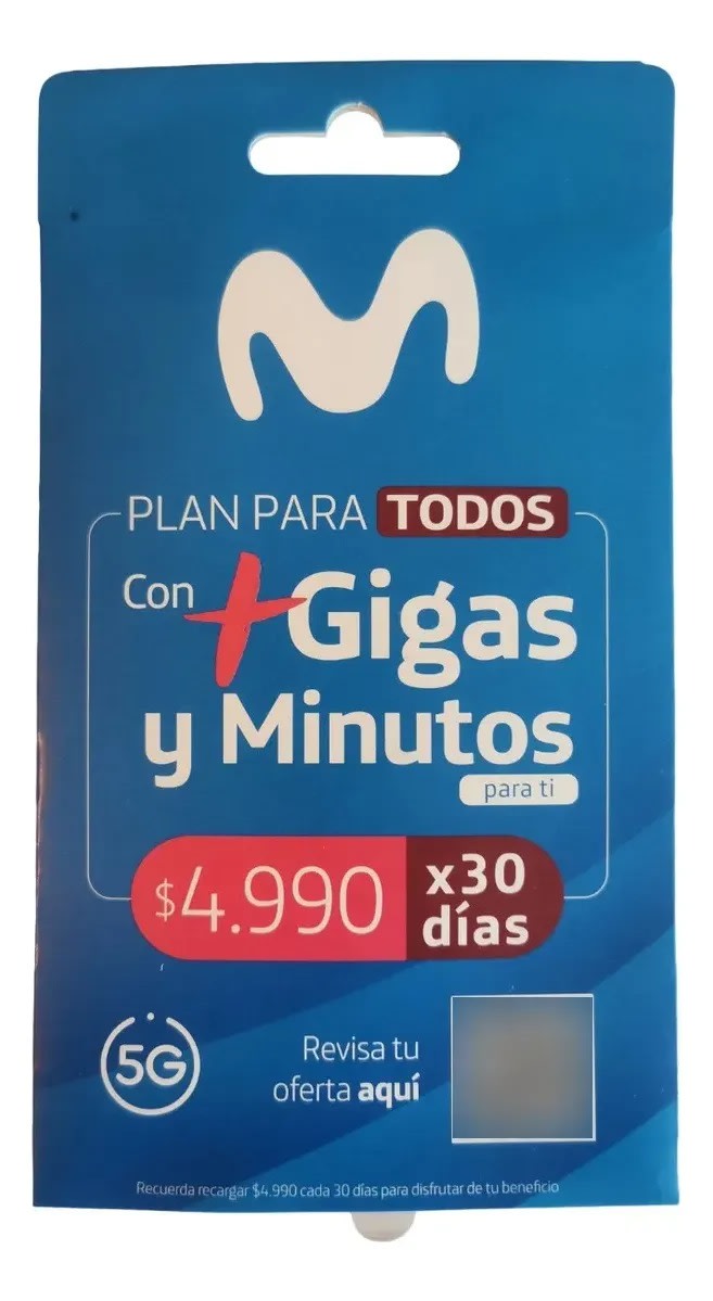 Sim Card Movistar Plan para todos1