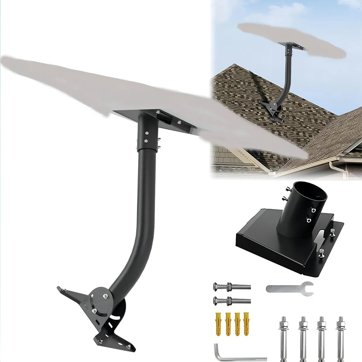 Soporte Mástil Para Antena Starlink V3 + Kit Instalación2