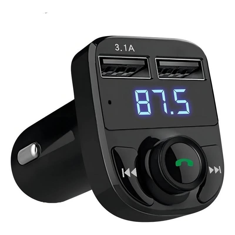 Receptor Bluetooth Para Auto Multifunction Wireless FM MP3 USB Carga1