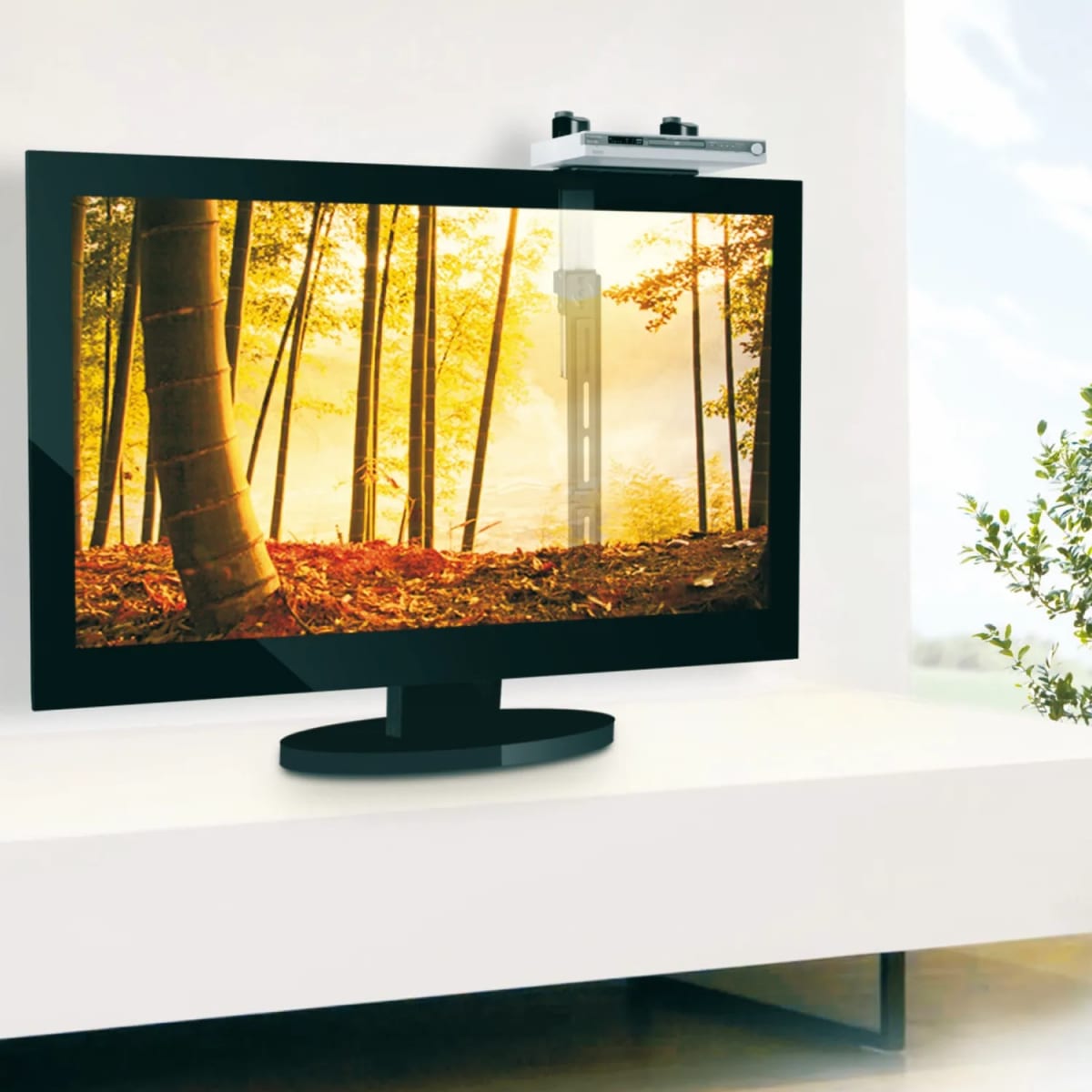 Soporte para dvd o decodificador + cable HDMI2