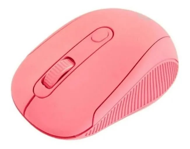Mouse Inalámbrico Óptico Usb Fiddler Rosado2