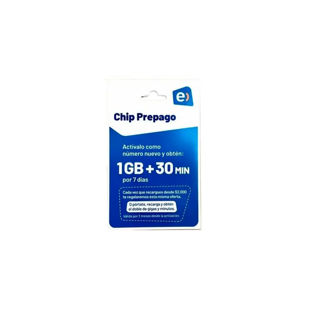 Chip Entel Prepago 4G SIM Card1