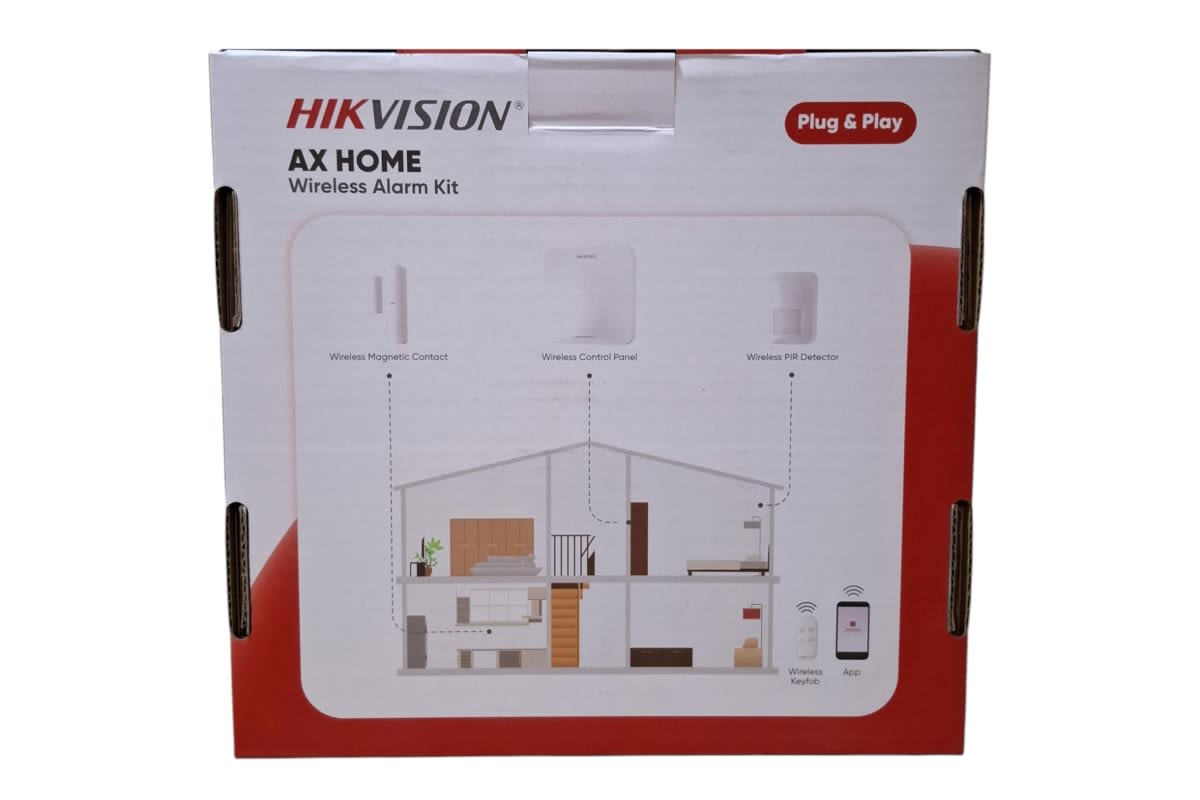 KIT ALARMA DE ROBO INALAMBRICA 433MHZ AXHOME 16 ZONAS WIFI 2.4GHZ / 4G DS-PA201PS-KIT-16WB6