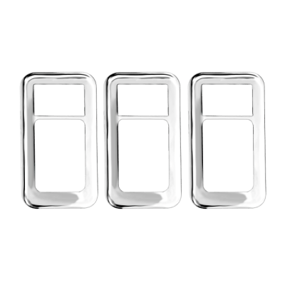 BISEL EN ABS CROMADO PARA SWITCH DE INTERNATIONAL 3PCS1