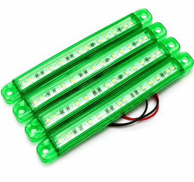 LUZ LED DE POSICIÓN LATERAL, VERDE DE 12-24V (4 Und)1