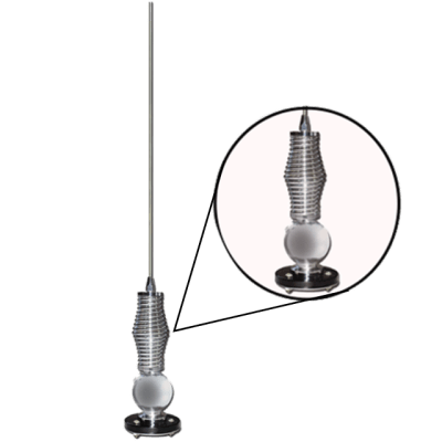ANTENA PATRULLERA METÁLICA KIT BASE MAS LÁTIGO 70.50 1.791